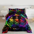 thumbnail image 2 of Castle Fairy 2-Piece Twin Size Comforter Set, Skull and Starry Sky Gothic Print, 2 of 8