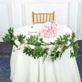 thumbnail image 2 of Efavormart 6 ft White 5 Flowers Silk Peony Garland Bendable Wire Vines  Artificial Flower Garlands, 2 of 10