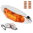 thumbnail image 4 of Side Marker Light, 10pcs 3LED Waterproof Dustproof Indicator  Lamp for Truck Trailer LorryAmber Assemblies Lorry, 4 of 8