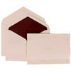 JAM Paper Wedding Invitation Set, Large, 5 1/2 x 7 3/4, Ivory Design with Burgundy Lined Envelope and Maroon Rose Border Set, 50/pack