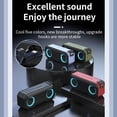 thumbnail image 3 of VTIN Multifunctional Portable Bluetooth 5.0 Wireless Speaker - 16W Stereo Bass Subwoofer, IPX7 Waterproof, RGB Rhythm Lights, 3000mAh 12H Playtime, TWS NFC, FM Radio, Power Bank, USB/AUX/TF Support, 3 of 17