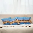 thumbnail image 3 of Ambesonne Winter Throw Pillow Cover 4 Pack, Hamburg Germany Old Town, 18", Blue Orange Brown, 3 of 6