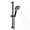Matte Black-23" Slide Bar & 60" Hose, variant on Handheld Shower Head with 21" Slide Bar & 60" Hose, Chrome