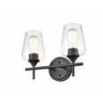 thumbnail image 1 of ML Lighting 9702-MB Transitional Two Light Vanity from Ashford Collection Finish, Matte Black, 1 of 4