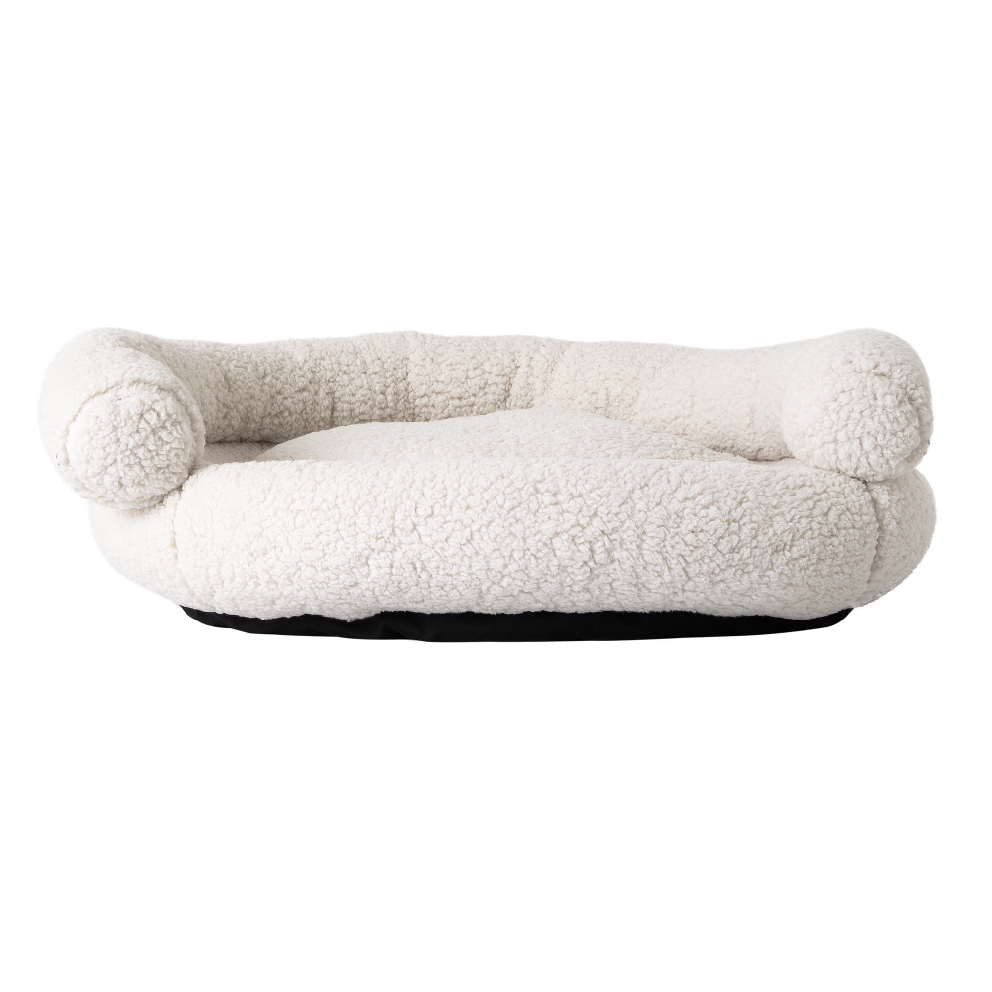 Petmate Double Bolster Couch Dog Bed, Cat Bed, 32 Inches, Removable Machine Washable Cover, Assorted Gray or Cream