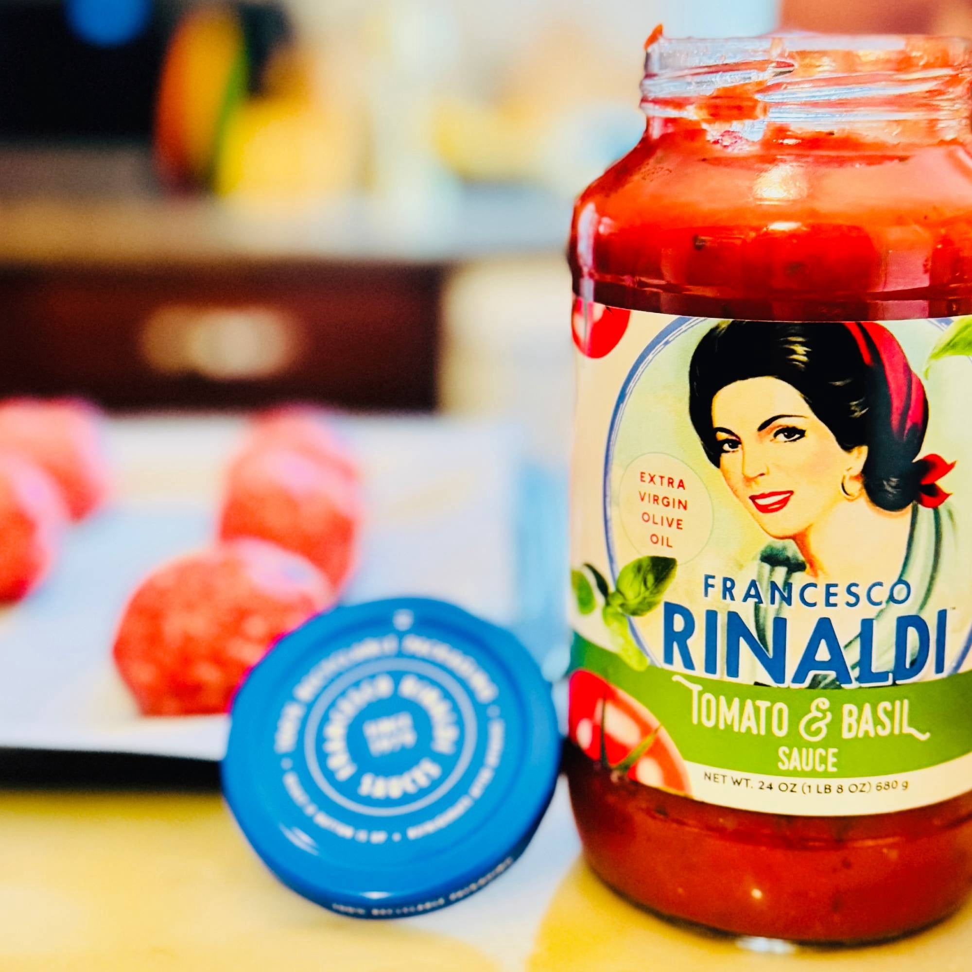 (2 pack) Francesco Rinaldi, Tomato and Basil Sauce, 24oz, Low Fat, No Saturated Fat, Gluten Free