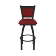 thumbnail image 5 of 870 Hadleigh 30" Swivel Bar Stool with Black Wrinkle Finish and Graph Ruby Seat and Back, 5 of 5