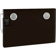 your zone loft collection speaker headboard, hot chocolate, full