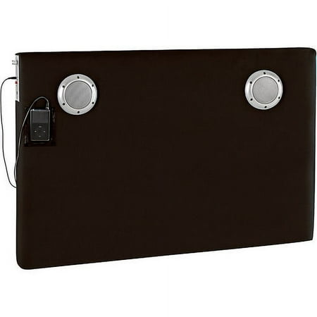 your zone loft collection speaker headboard, hot chocolate, full