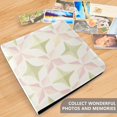thumbnail image 4 of FORMRS 3 Ring Photo Album 4"x6" Self Adhesive Large Capacity PU Leather Cover, Pastel Pink Geometric, 4 of 8