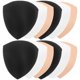 thumbnail image 4 of WORGEOUS 6 pares de sujetadores removibles para mujer, almohadillas esponjosas para sujetador, almohadillas para trajes de baño, deportes, Color de piel blanco y negro, 4 of 8