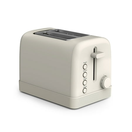 bella 2-Slice Toaster, 6 Setting Shade Control with Reheat, Cancel, Bagel & Defrost Buttons, Removable Crumb Tray, Anti Jam & Auto Shutoff, Oatmilk