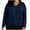 d1944_Navy, variant on Zormilly Scrub Tops Women Long Sleeve V Neck Plus Size Nursing Tops with Pockets Care Clinics Loose Scrub Uniforms, L-5XL