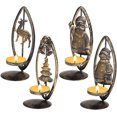 thumbnail image 1 of 4 Pieces Retro Metal Pillar Candle Holders Artificial Christmas Candle Holders Centerpiece Candlestick Holders Decorative Pillar Candles Holder Display Christmas Table Decorations, 1 of 8