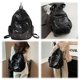 thumbnail image 3 of Mochila Escolar Brillante para Mujer Bolso Exterior para Mujer Con Bordado Lazo Cuero PU (negro), 3 of 9