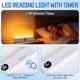 thumbnail image 4 of Luz LED para leer Luz de libro plana recargable con 3 colores temporizador regulable para lectura nocturna placa dibujable, 4 of 8