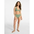 thumbnail image 2 of Time and Tru Women's and Women's Plus Size Ribbed Mid Rise Bikini Swim Bottoms, Sizes XS-3X, 2 of 5