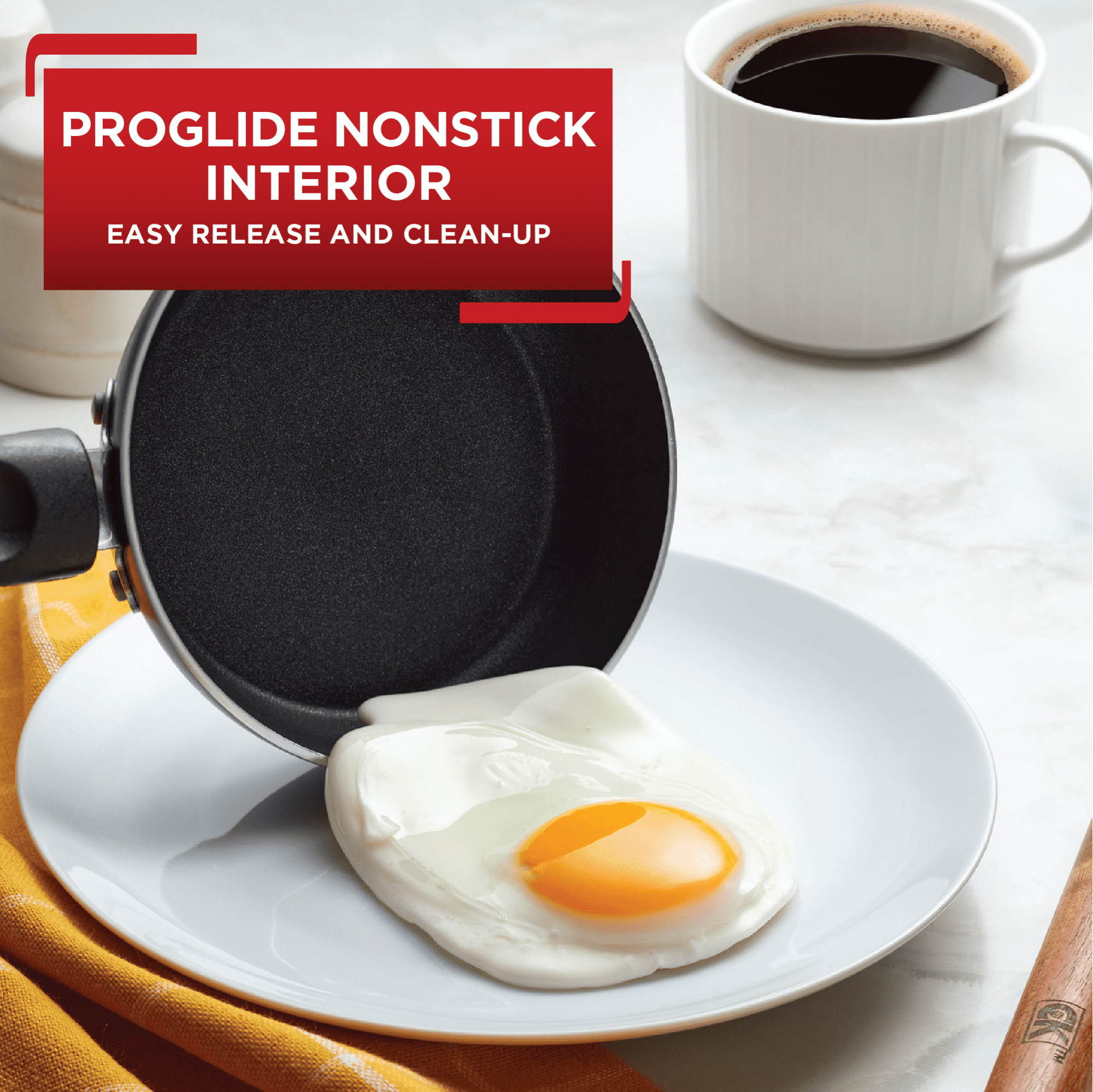 IMUSA IMUSA Talent Master PTFE Nonstick 6.5 Egg Pan with Glass