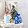 thumbnail image 4 of Christmas Gift Bags, Snowflake Gift Bags, Linen Christmas Candy Bags for Holiday Party Decorations, Small Reusable Christmas Favor Bags with Soft Non-Allergic Material, 14x10cm, 2 Pack, 4 of 5