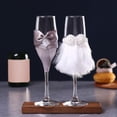 thumbnail image 3 of 2x Verres à Champagne de Mariage, Verres MR, Verrerie, Anniversaire Moderne, Style Mode B, 3 of 9