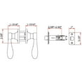 thumbnail image 3 of Design House 742445 Pro Springdale Hall and Closet Door Lever, Polished Brass, 3 of 8