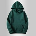 thumbnail image 4 of Women's Oversized Hoodie Sporty Style Plain Lounge Long Sleeve Kangaroo Pocket Hooded Sweatshirts Soft Loose Fit Pullover Blouses 2025 Winter Workout Trendy Tops, 4 of 8