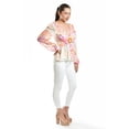 thumbnail image 2 of Blusa estampada con hebilla Roman Fashion/Juvenil, 1301 (Multicolor) multicolor G, 2 of 6