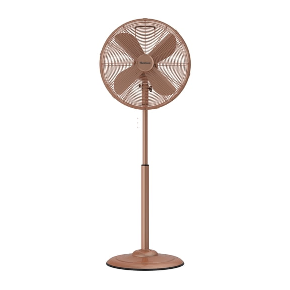 Holmes 16 Inch Oscillating Stand Fan 3 Speed Tilt Head Pedestal Brushed Copper