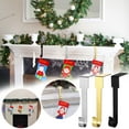 thumbnail image 4 of Christmas Stocking Rack, Fireplace Stocking Holder, Adjustable Heavy Duty Metal Hooks for Hanging Christmas Stockings, Garlands, Lights Without Nails or Screws, Rust Resistant, 4-Pack Set, 4 of 4