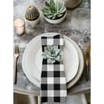 thumbnail image 3 of Black and White Checkered Cloth Napkins Washable Set of 4, Farmhouse Buffalo Plaid Reusable Dinner Table Napkins Cloth Bulk for Weddings Kitchen Restaurants Hotel Events Parties 20 x 20 Inch, 3 of 9