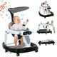 thumbnail image 1 of Andador Para Bebé 4 En 1 Con Ruedas, Portátil, Plegable, Para Bebés De 7 A 18 Meses, Con Reposapiés Extraíble, Volante Y Música, Ajustable, Color Negro., 1 of 8