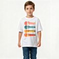 thumbnail image 2 of Boys Graphic T-Shirt Electric Guitars Music Rock Band Player Kids Tees 100% Cotton Tops Ages 4-13Y, 2 of 4