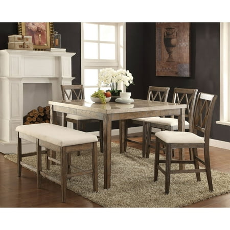 Acme Furniture Claudia 54 In Counter Height Marble Dining Table Acme Furniture Claudia 54 In Counter Height Marble Dining Table
