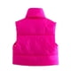 thumbnail image 4 of Txlixc Chaleco de mujer, chaqueta de algodón vintage de cuello corto, cremallera de cuello vertical Txlixc  moda, 4 of 6