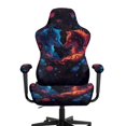 thumbnail image 3 of Whosucclay Wolf Rose Print Gaming Chair Covers Slipcovers Washable, 4 Pieces Stretchable Elastic Computer Reclining Gaming Chair Seat Cover with Armrest Cover, 3 of 8