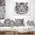 thumbnail image 4 of Designart White Bengal Tiger - Animal Throw Pillow - 16x16, 4 of 5
