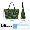 thumbnail image 4 of Easygdp Jungle Leopard Yellow Bolsa de Viaje de Playa de Gran Capacidad, Bolsa Tote Perfecta para la Playa, Escapadas de Fin de Semana y Viajes, 4 of 7