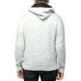thumbnail image 2 of X RAY JEANS Mens Hooded Full-Zip High Neck Sweater Jacket, Oatmeal, 2XL, 2 of 6