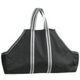 thumbnail image 2 of ShelterLogic 28" Heavy-Duty Large Water-Repellent Firewood Log Holder and Carrier Bag, Black/Gray, 2 of 5