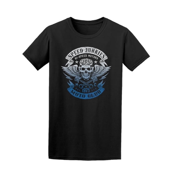 Speed Junkies Motorcycle Vintage Tee Men's -Image by Shutterstock