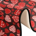 thumbnail image 6 of Dreamtimes Love Red Hearts Black Hallway Runner Rug 2'x6' Kitchen Rug with Rubber Backing Valentine's Day Non Slip Entryway Rug Runner Washable Soft Area Rug for Hallway Bedroom Kitchen Decor, 6 of 6