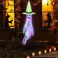 thumbnail image 6 of 61 Inch Ghost Windsock with LED Light, Colorful Hat Halloween Hanging Decorations Outdoor Ghost Decorations Ghost Decorations Scary Halloween Windsock for Garden Yard Decor, 6 of 7