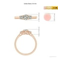 thumbnail image 6 of ANGARA Natural 0.38 Ct. Diamond Classic Engagement Ring in 14K Rose Gold for Women (Ring Size: 11.5), 6 of 11