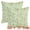 Green, variant on Unique Bargains Throw Pillow Covers Set of 2 Floral Pillows for Sofa Decor Beige