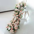 thumbnail image 5 of Rose Flower Row Decor Wedding Backdrop Arch Frame Banquet Table Runner Floral Arrangement Event Stage Props Window Display, 5 of 10