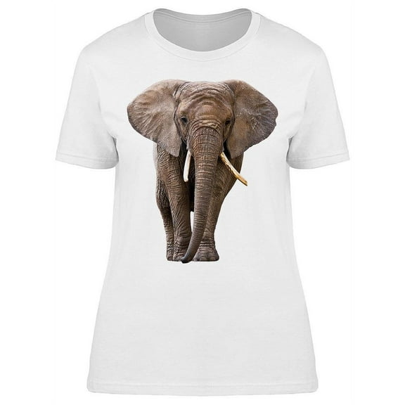 Beautiful Elephant Frontview T-Shirt Women -Image by Shutterstock, Female x-Large