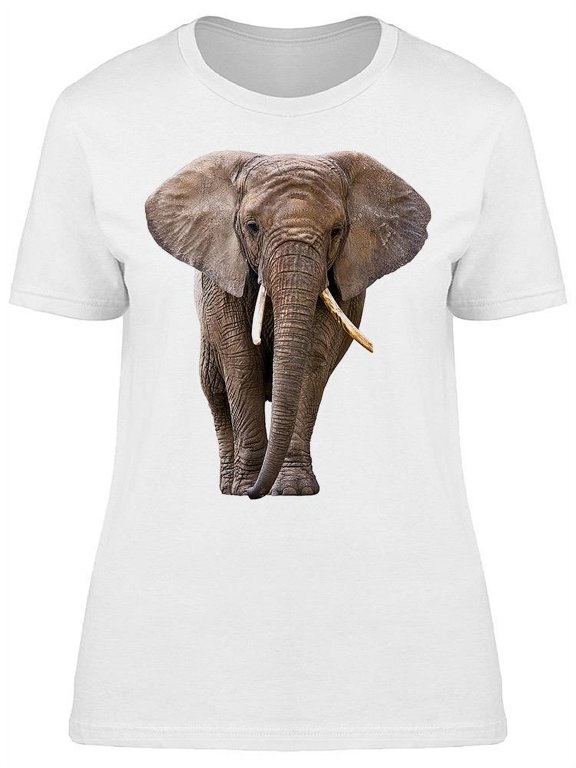 Beautiful Elephant Frontview T-Shirt Women -Image by Shutterstock, Female Medium