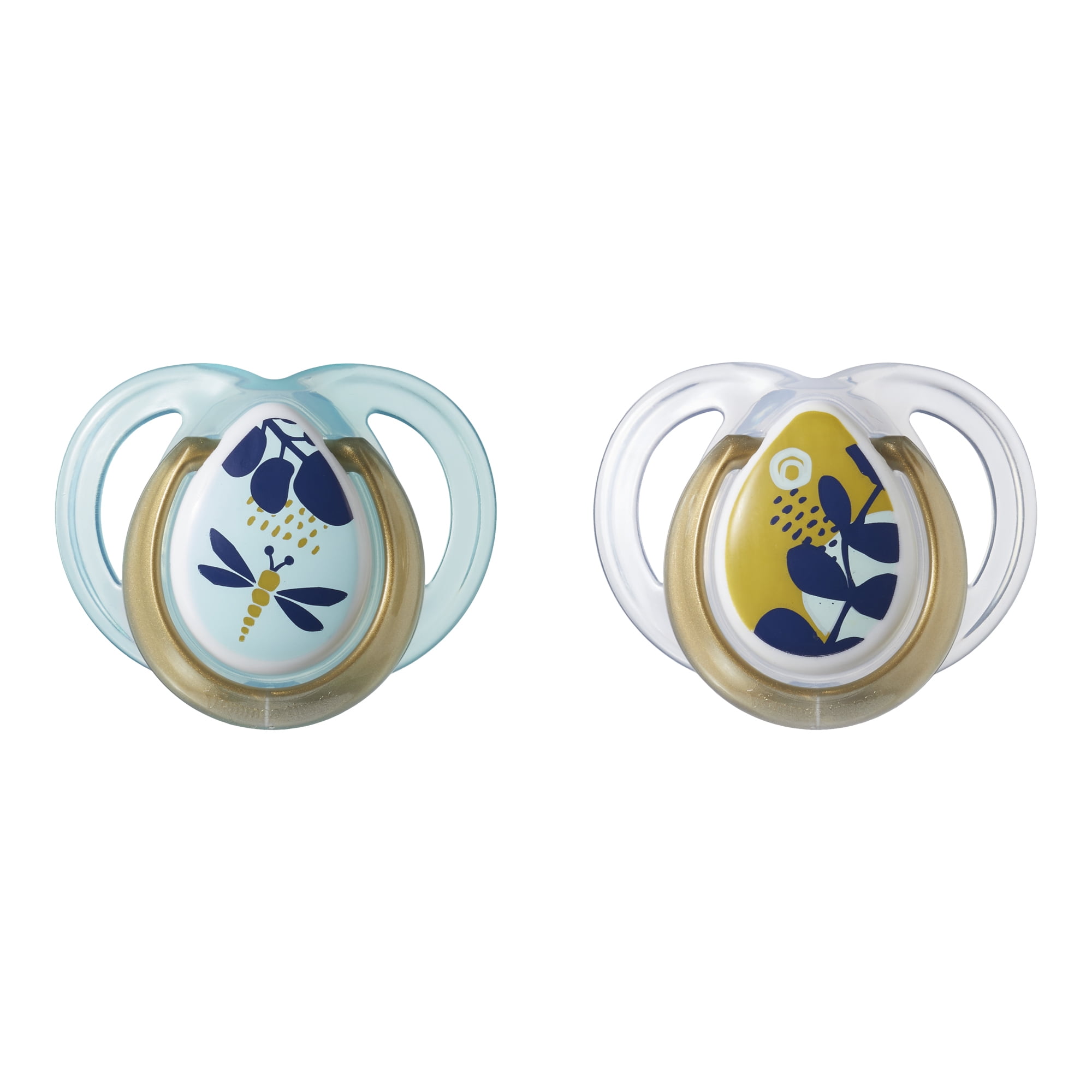 Tommee Tippee Closer To Nature Everyday Pacifier Blue 0-6 Months Colors will vary 2 Count 