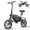 Black, variant on Vivi 14" Electric Bike for Adults with Peak 500W Motor, 20MPH Folding Electric Bicycle with Cruise Control, 40Miles(Pedal-Assist) Commuting Ebike with 48V 374.4WH Battery, Integrated Wheels, UL 2849