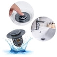 thumbnail image 4 of Universal Push Type Sink Drain Stopper, Pop Up Sink Plug for Bathroom and Kitchen, Replacement for Missing or Broken Stoppers 2 Inch Gray, 4 of 8